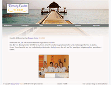 Tablet Screenshot of beauty-center-charm.de